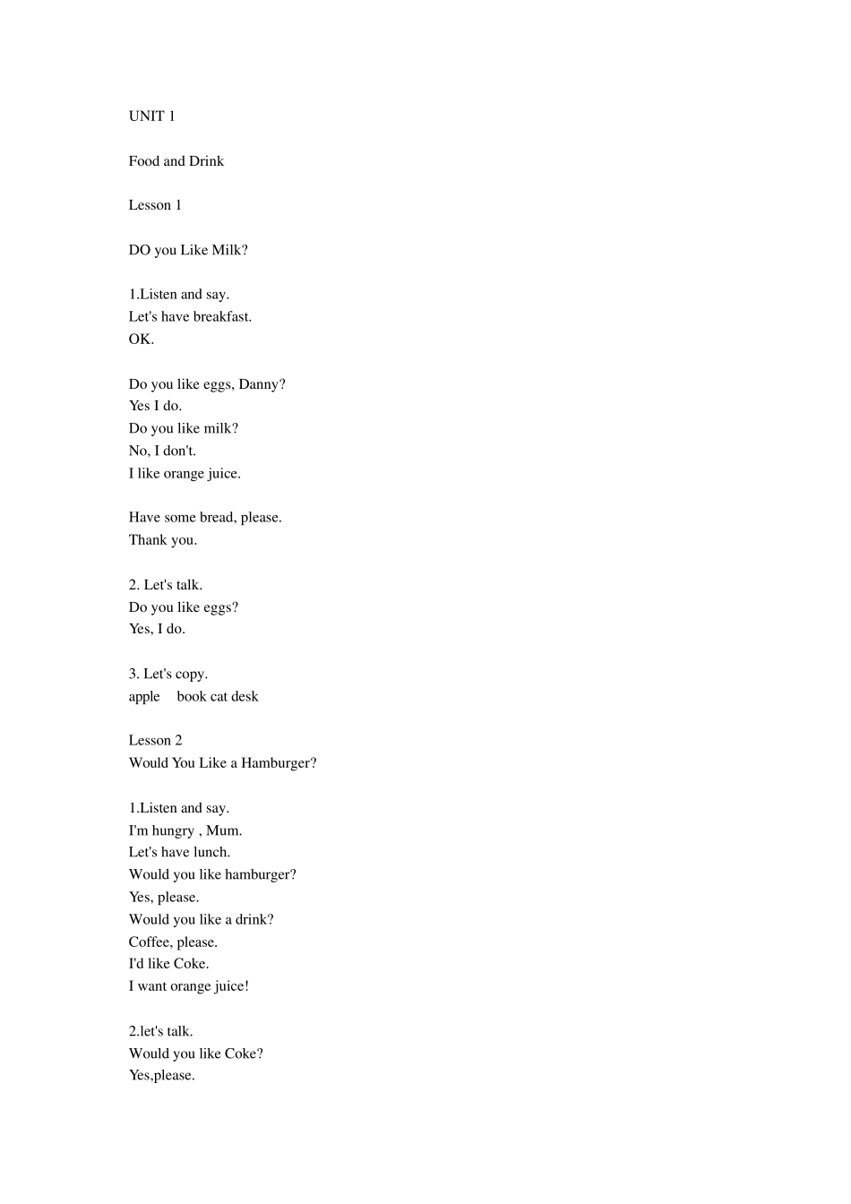 小学三年级英语课本(第二册)_第1页