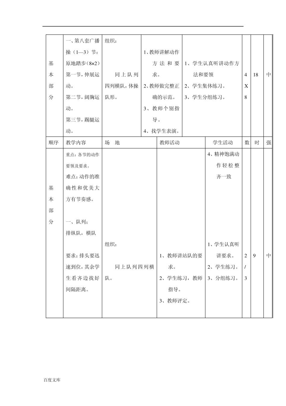 小学二年级体育教案全集之一_第2页