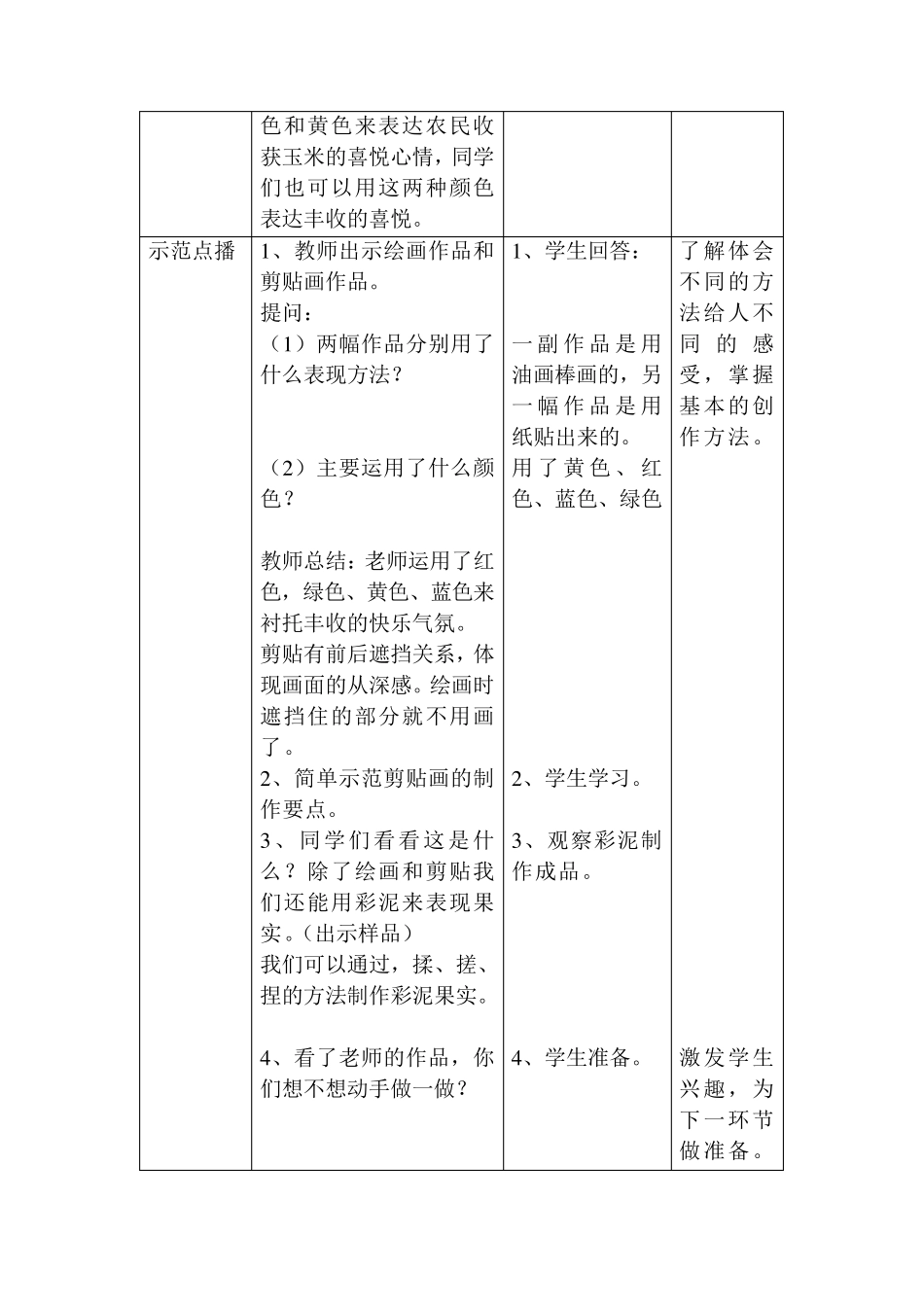 小学二年级美术做课教案《丰收了》_第3页