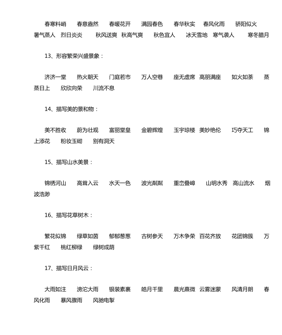 小学五年级成语大全_第3页