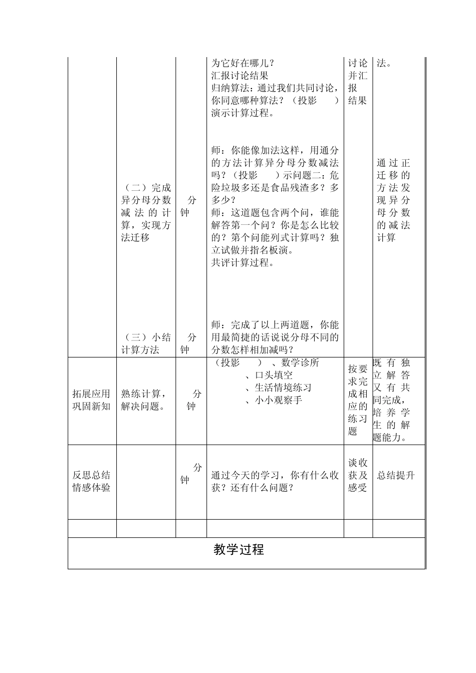 小学五年级数学异分母分数加减法_第3页