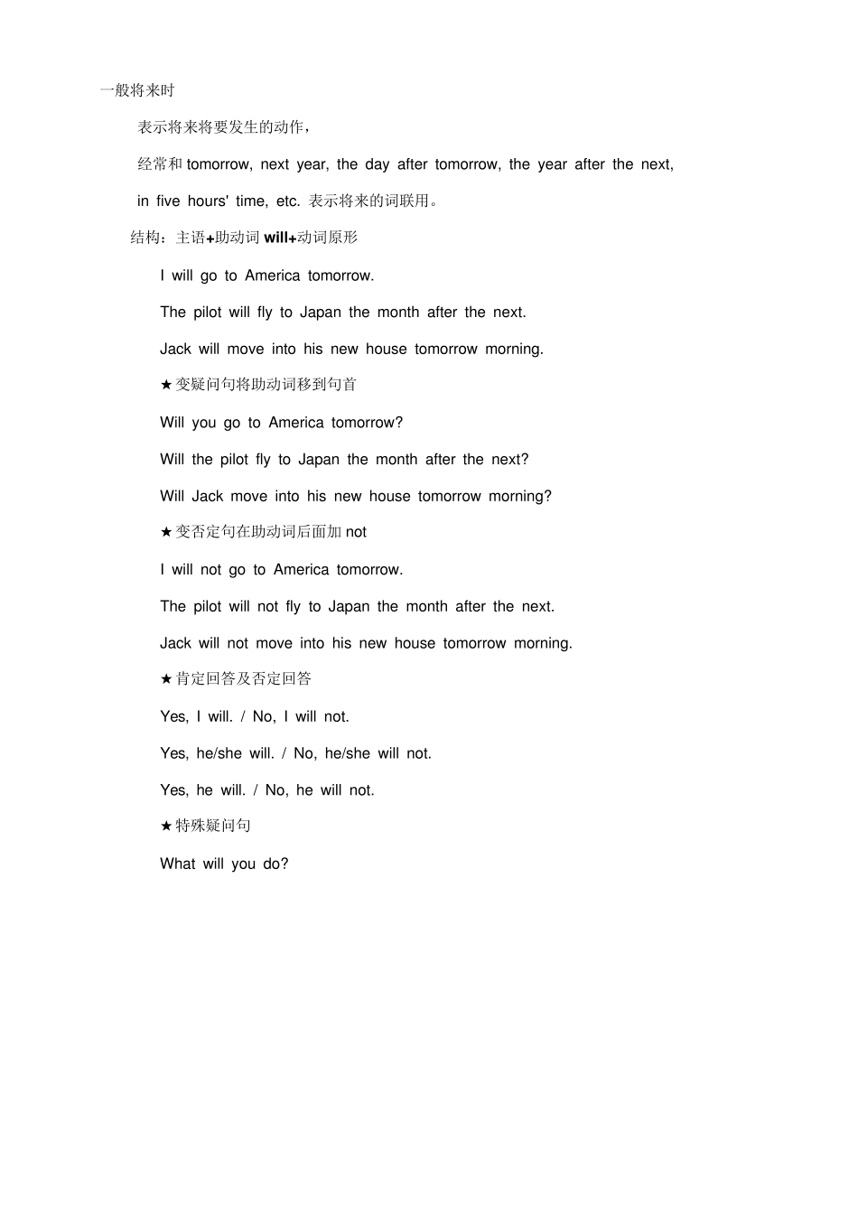 小学五年级英语语法_第2页