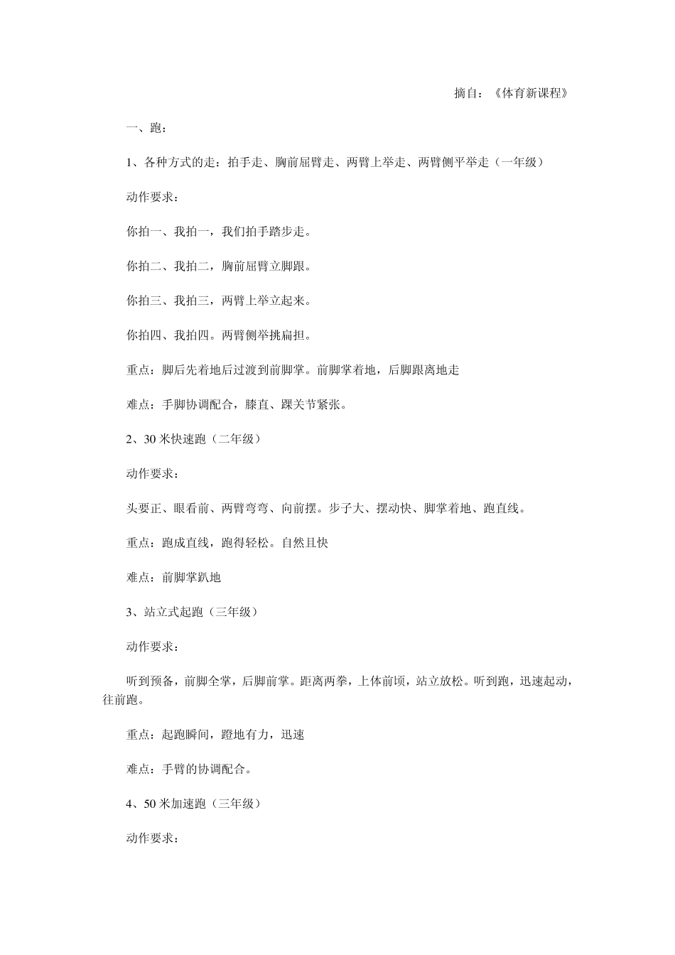 小学体育教学重点_第1页