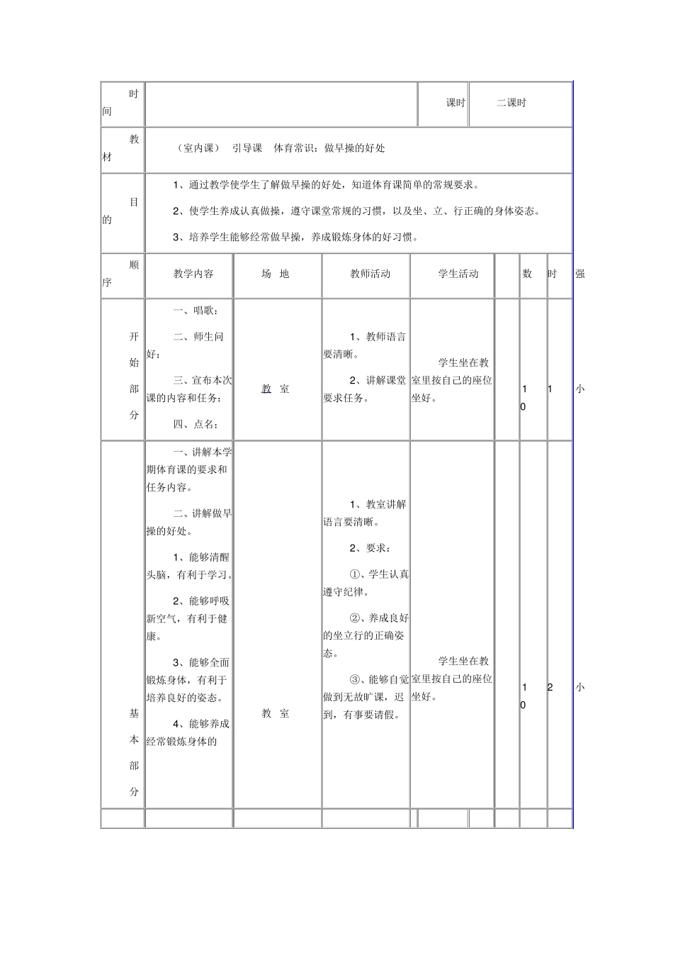 小学体育水平三(五、六年级)下学期教案_第1页