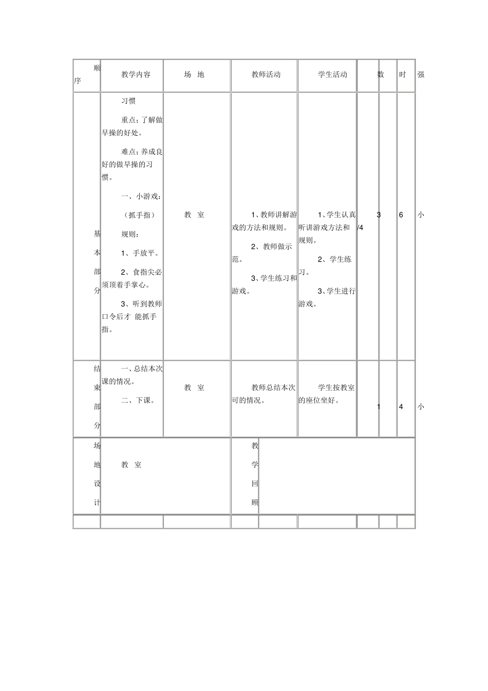 小学体育水平三(五、六年级)下学期教案_第2页