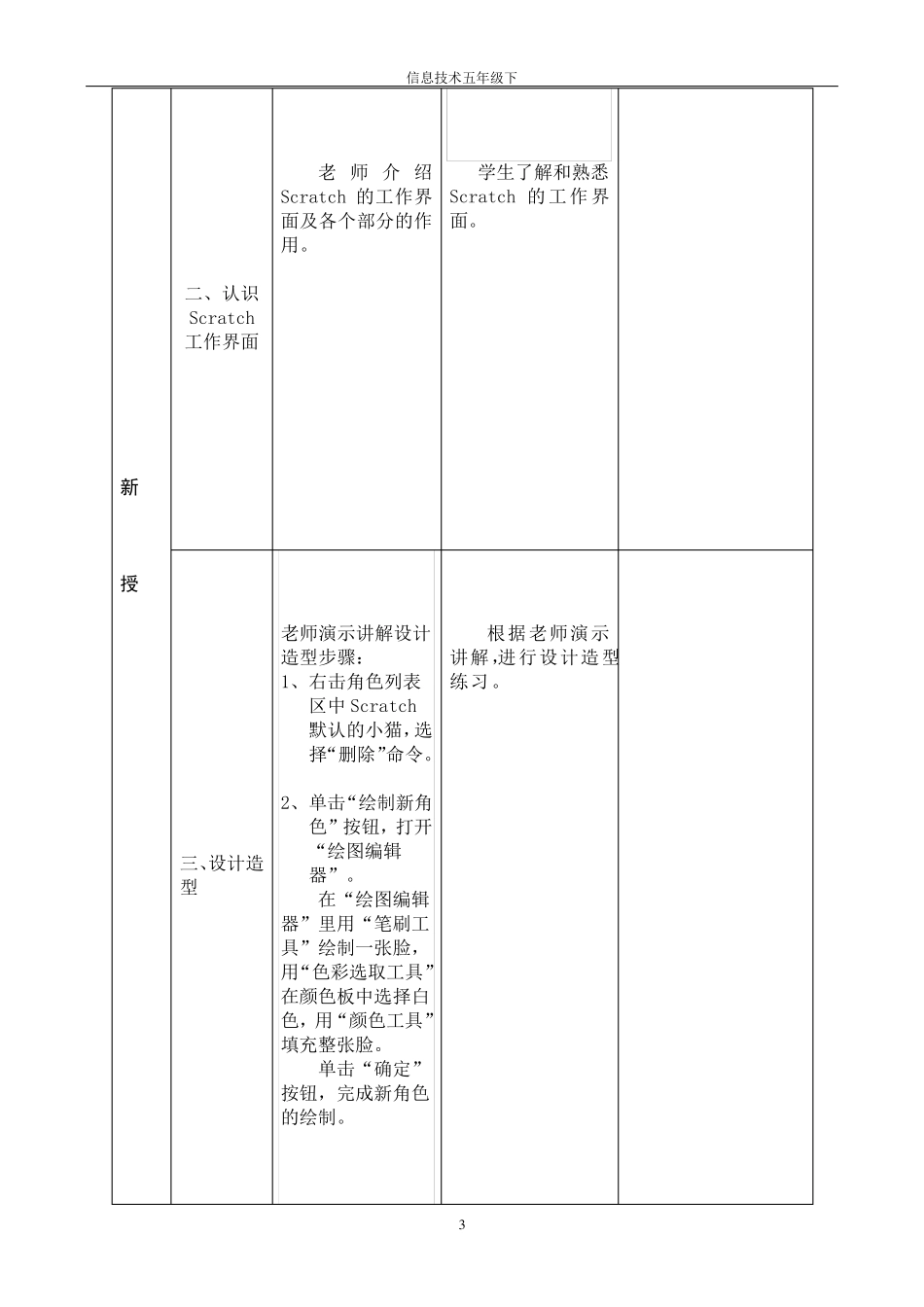 小学信息技术五年级下Scratch新教案621_第3页