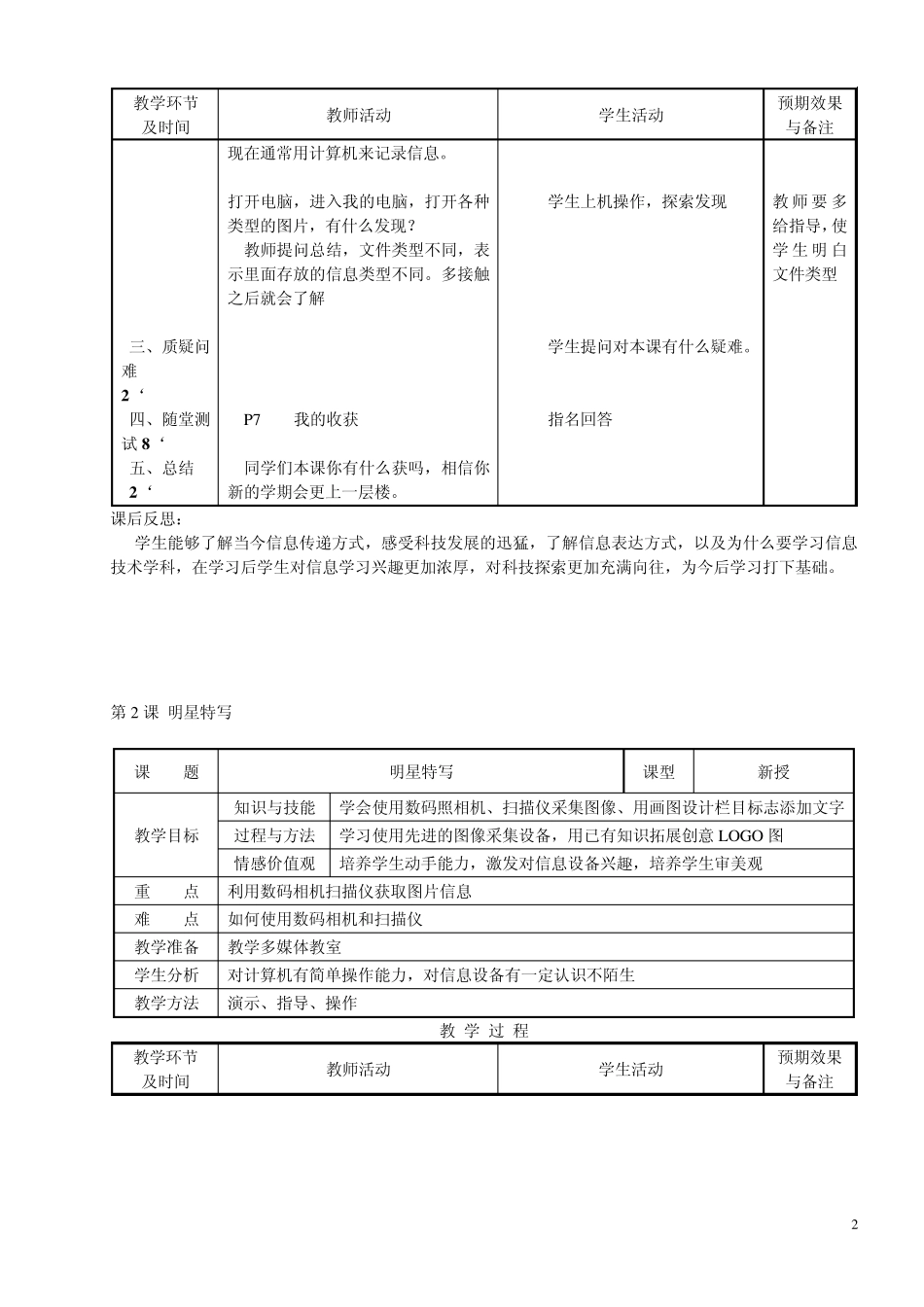 小学信息技术四年级下教案大连理工大学出版社_第2页