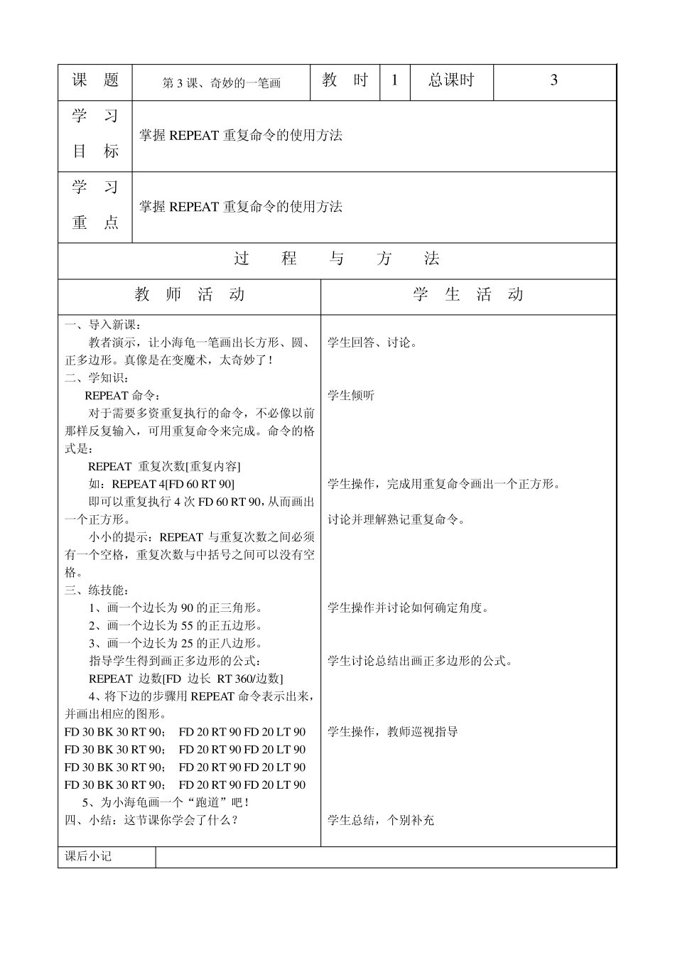 小学信息技术微机辽宁师范大学出版社辽师大版6年上学期备课教案合集_第3页