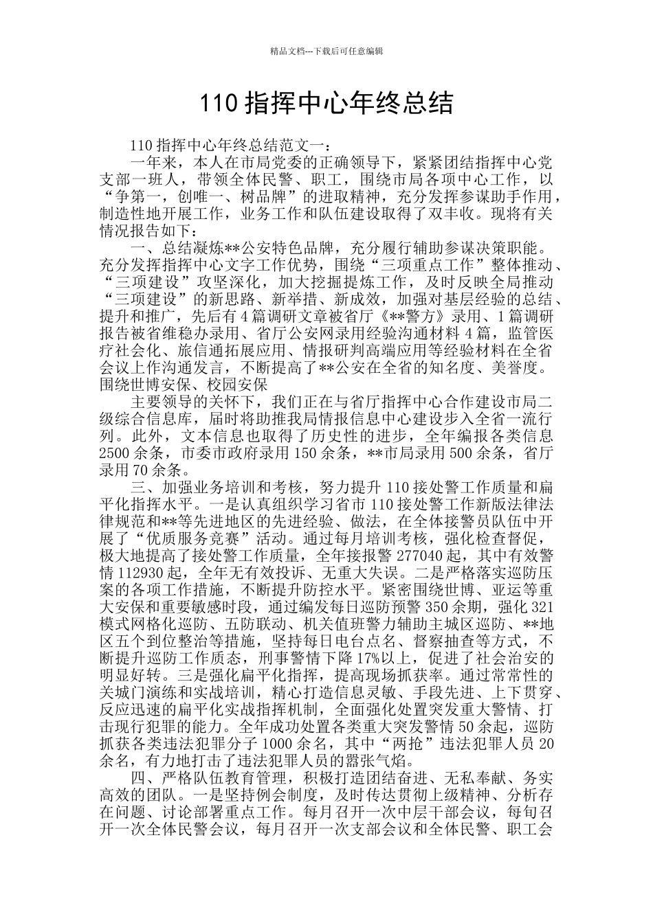 110指挥中心年终总结_第1页