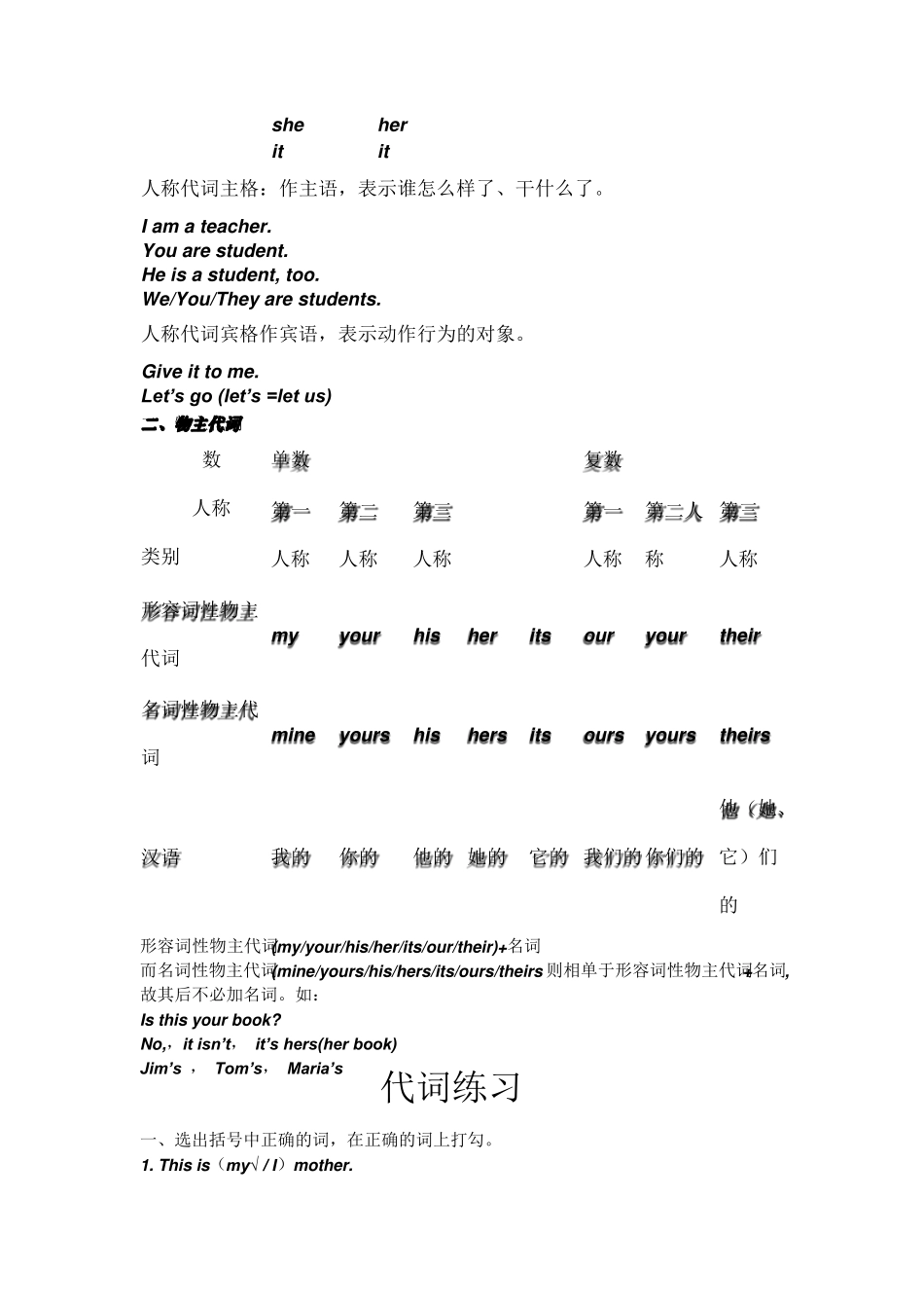 小学六年级上册英语语法_第2页