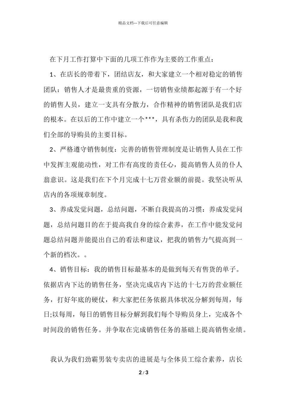 12月销售月工作总结_第2页