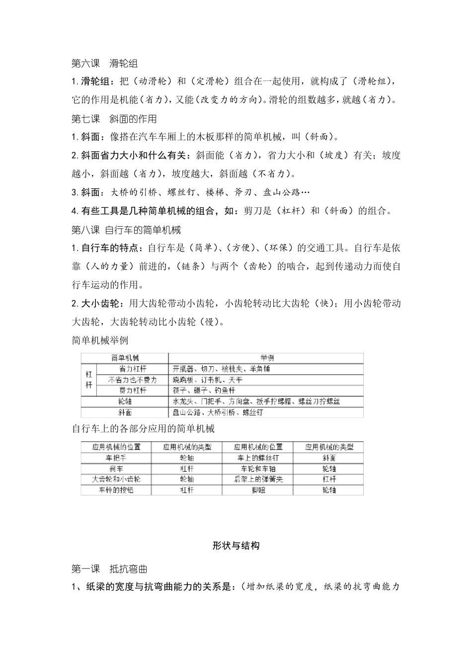 小学六年级科学上册知识点归纳复习_第2页