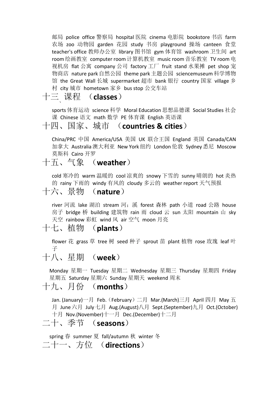 小学单词分类学习用品_第3页