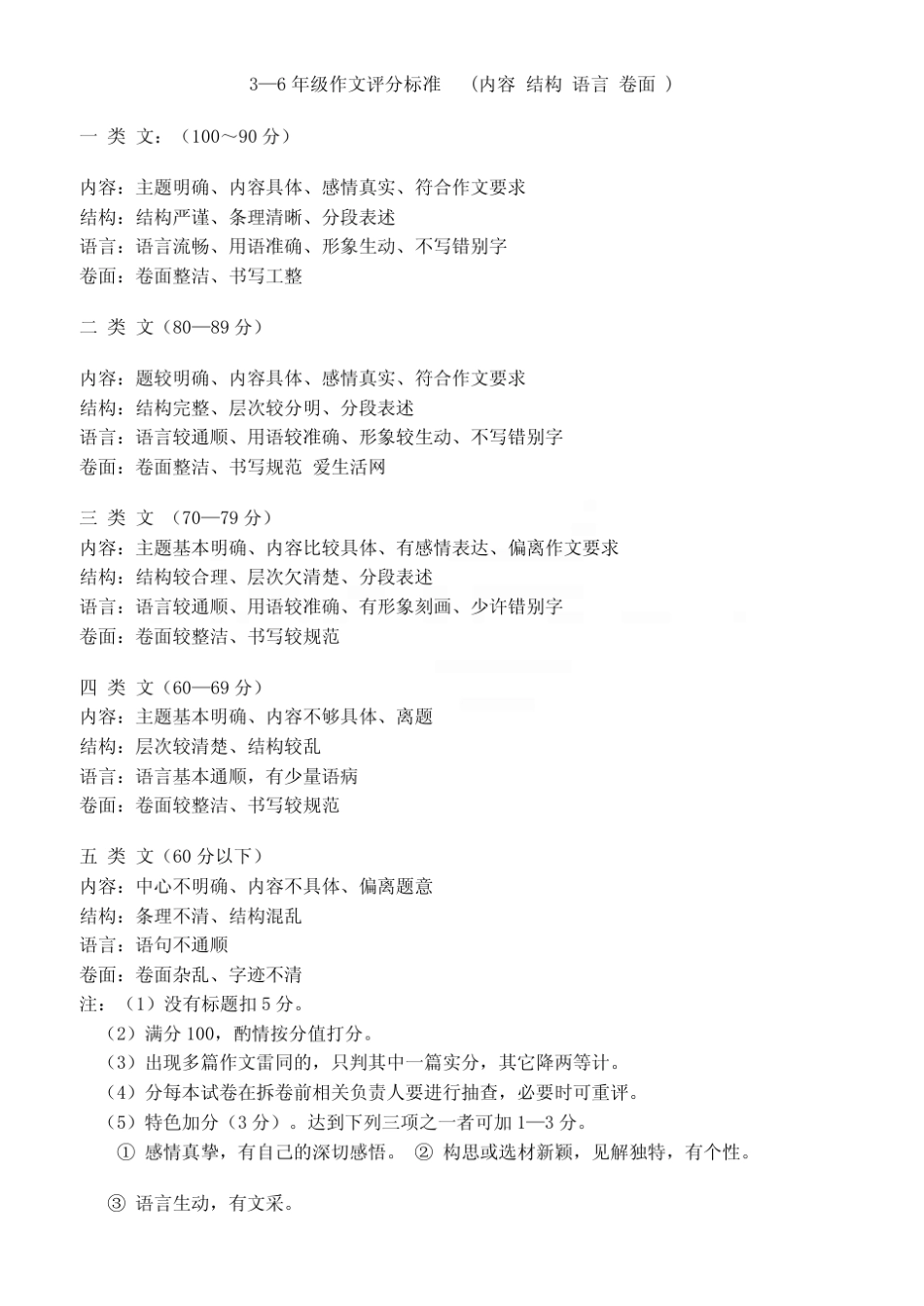 小学各年级作文写作要求及标准_第1页