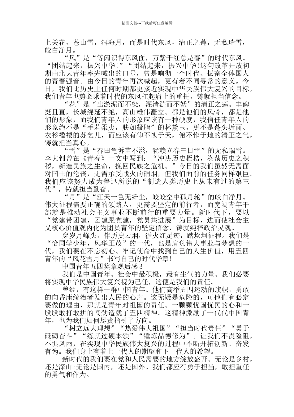 2024“中国青年五四奖章”颁奖仪式观后感_第2页