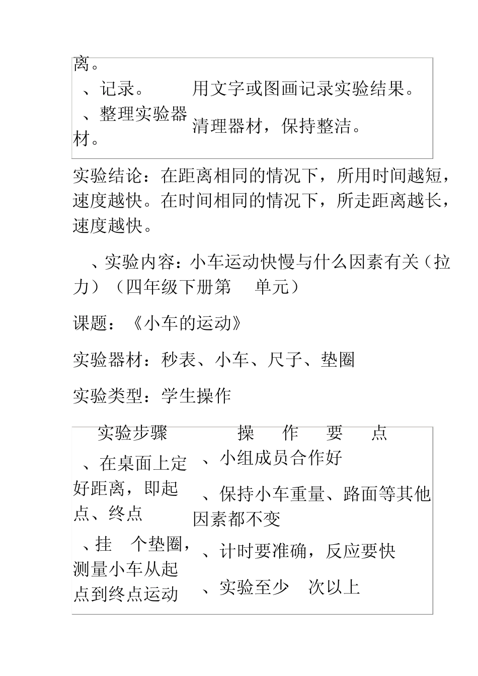 小学四年级下册科学实验总汇_第2页