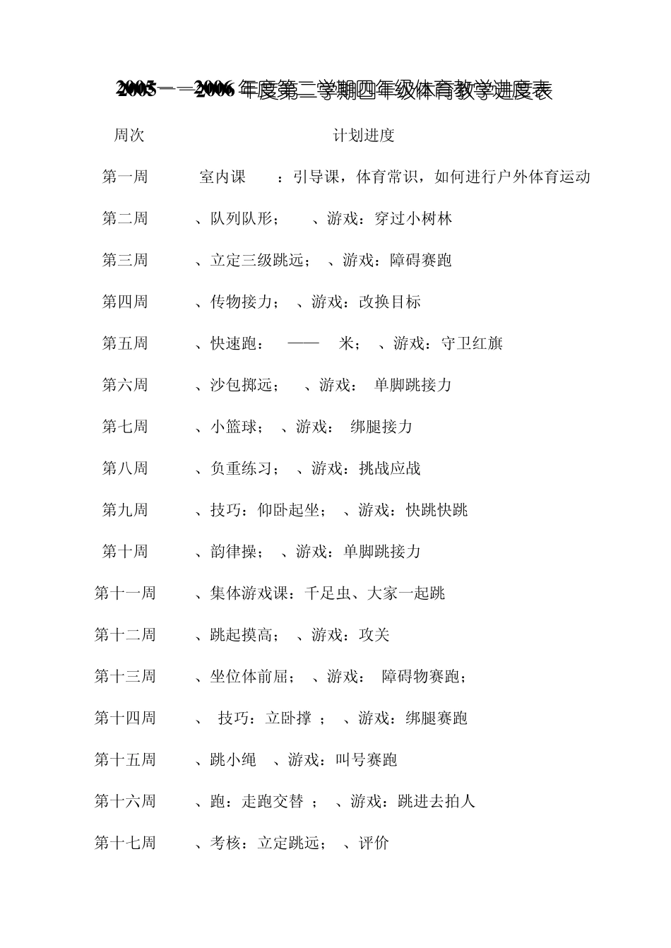 小学四年级体育教案_第1页