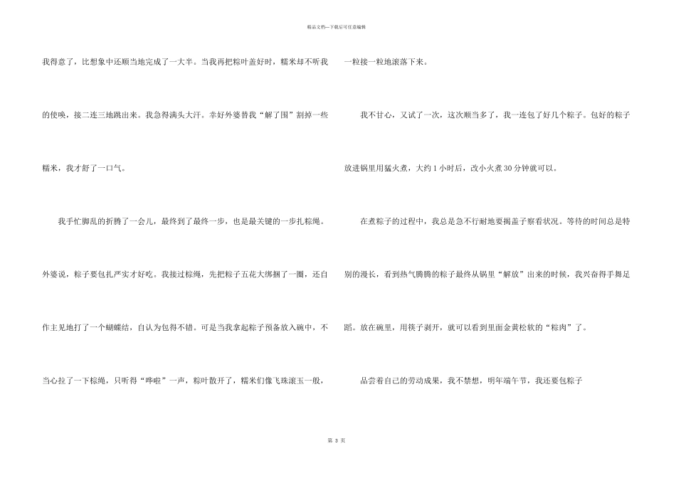 2024七年级过端午节五篇_第3页