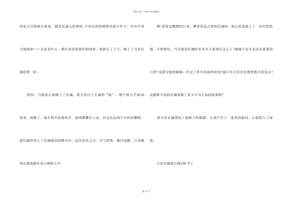 2024万里长城观后感600字初中生_第2页