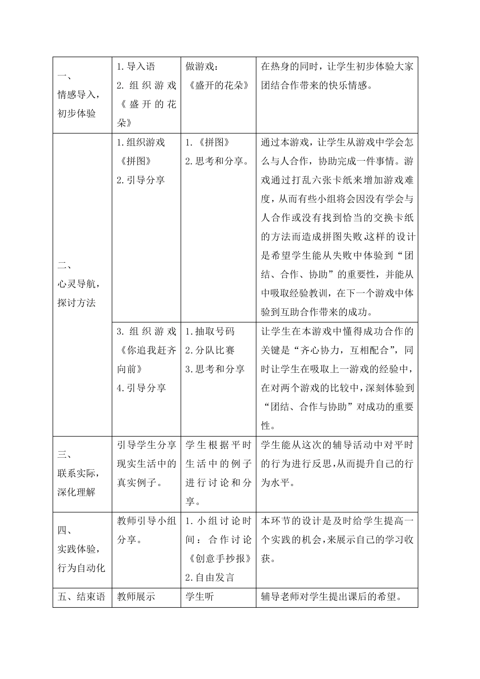 小学团队心理辅导活动教案_第3页