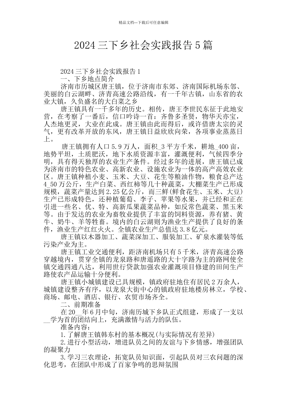 2024三下乡社会实践报告5篇_第1页