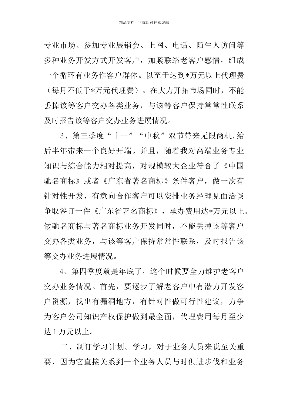 2024业务工作计划_第2页