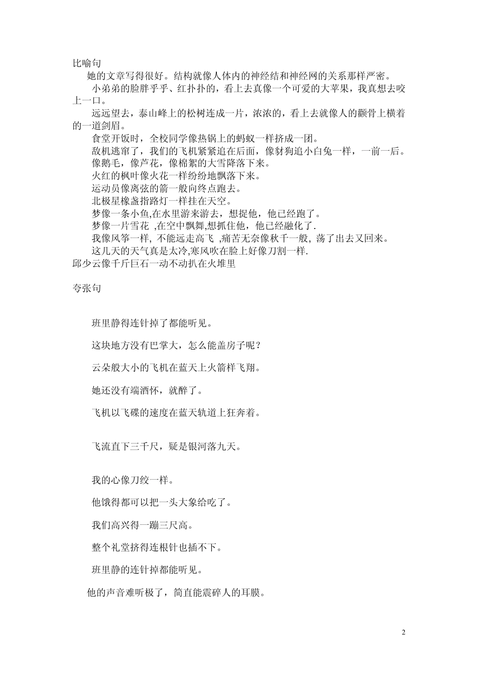 小学常用句式转换_第2页