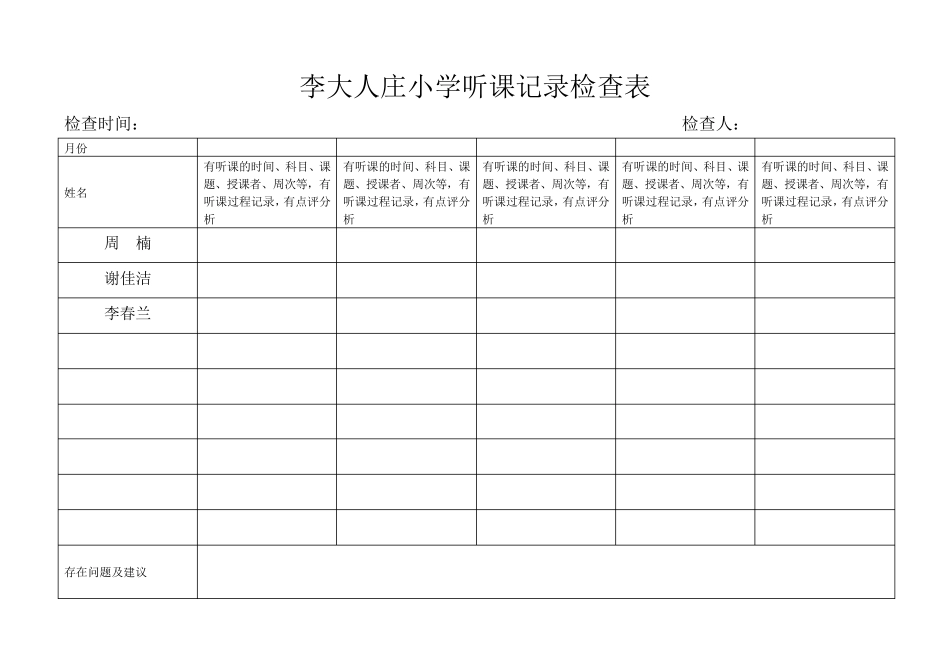 小学教案检查记录表3_第2页