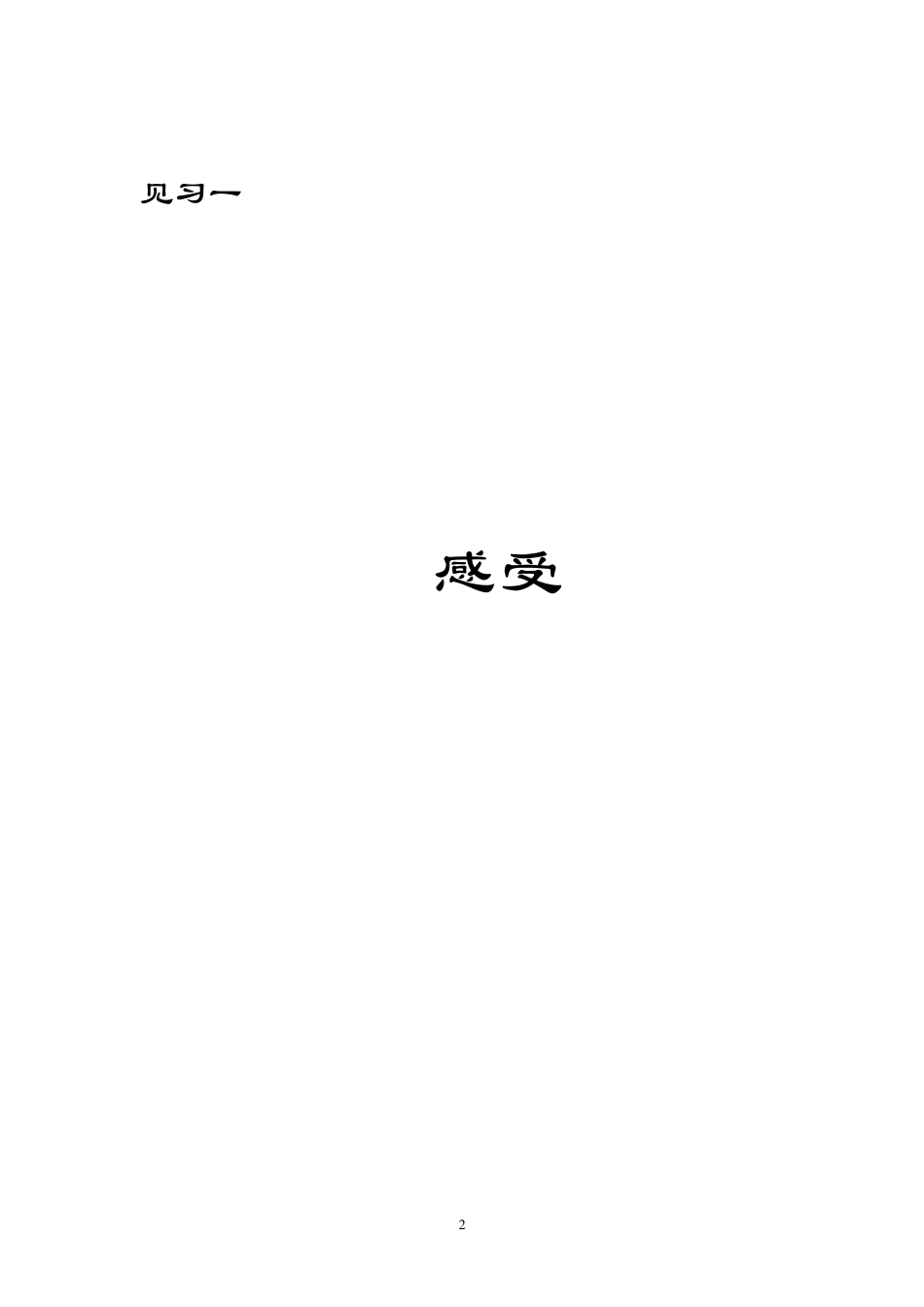 小学教育专业教育实践手册(见习一)2009级_第2页