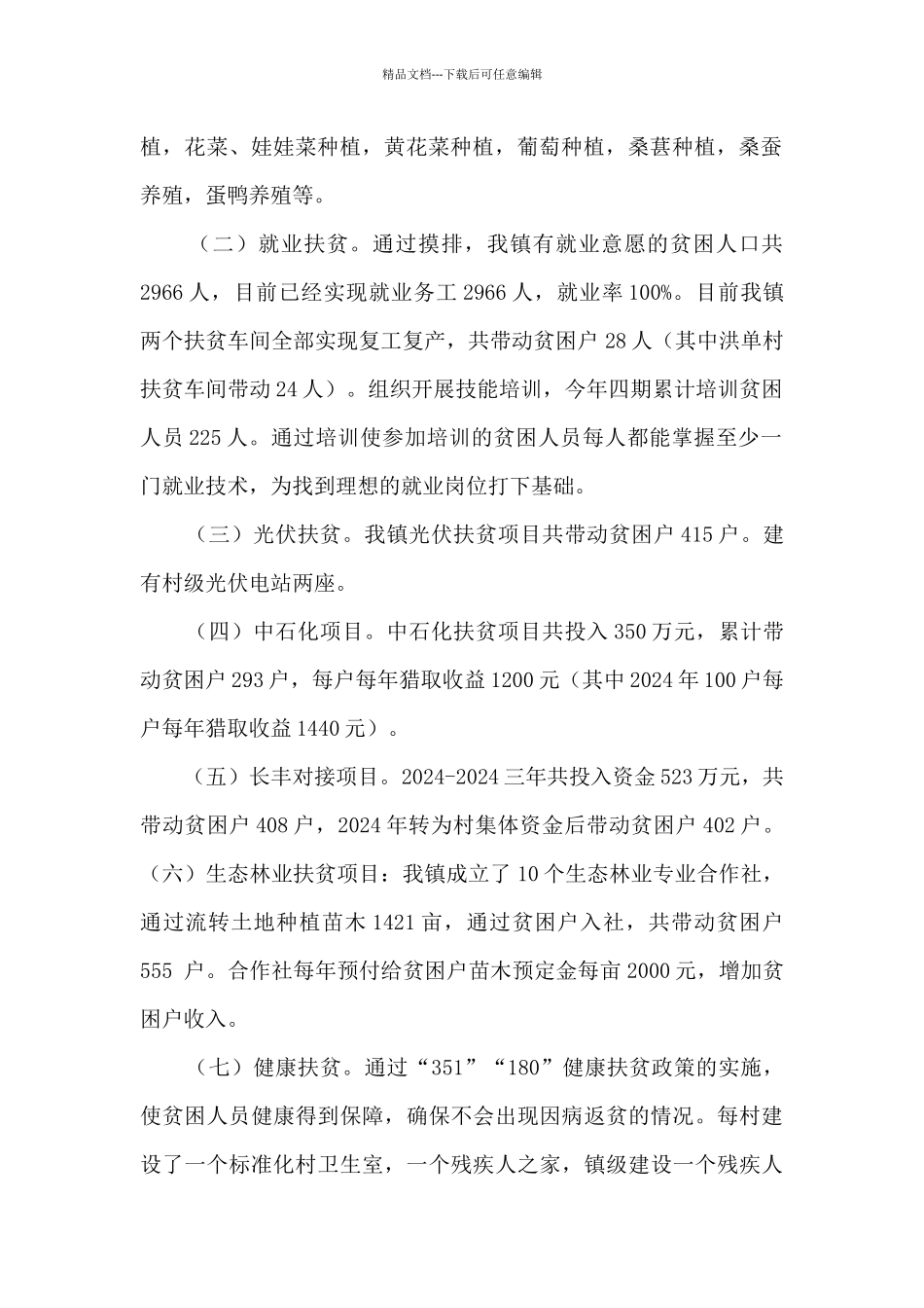 2024乡镇扶贫办年工作总结及2024年工作计划_第2页