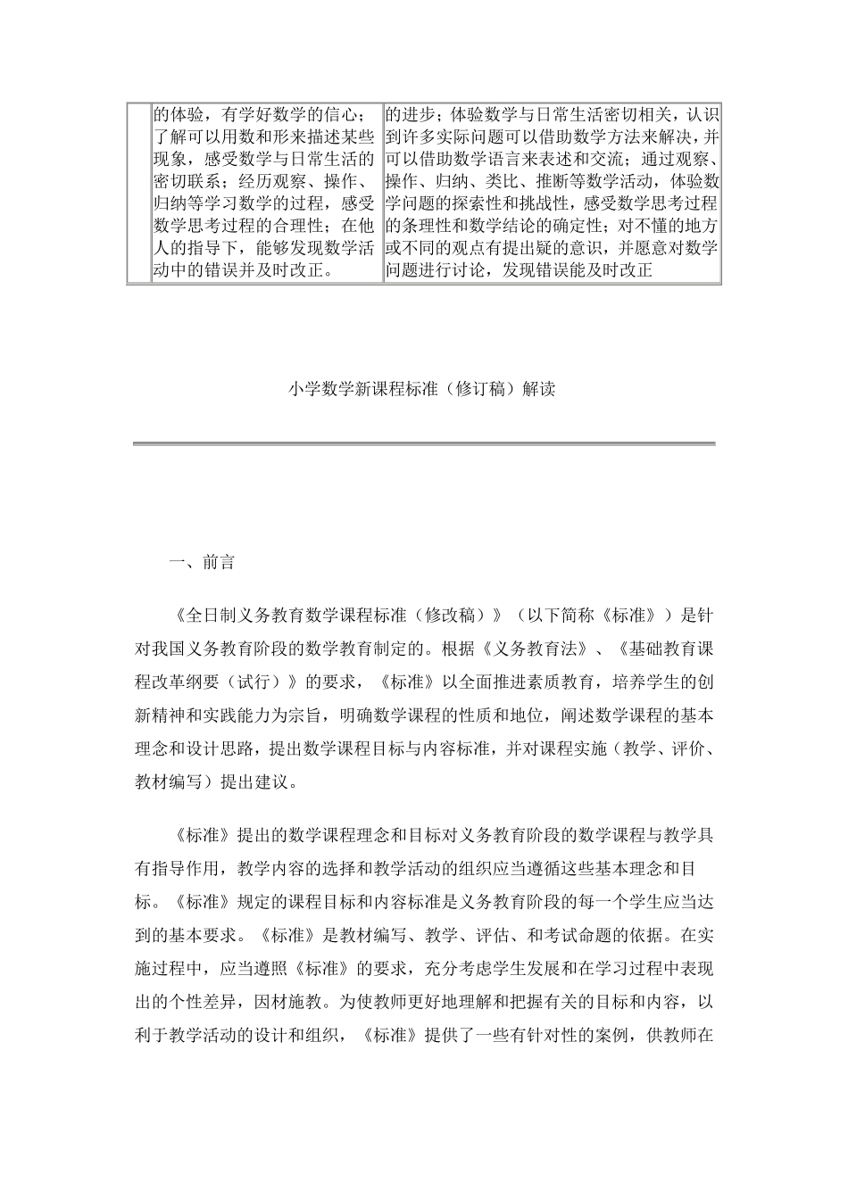 小学数学新课程标准要求_第2页