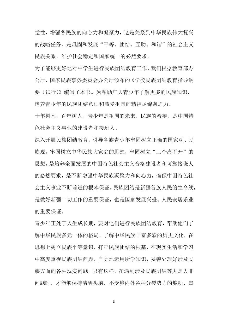 小学民族团结活动简报_第3页