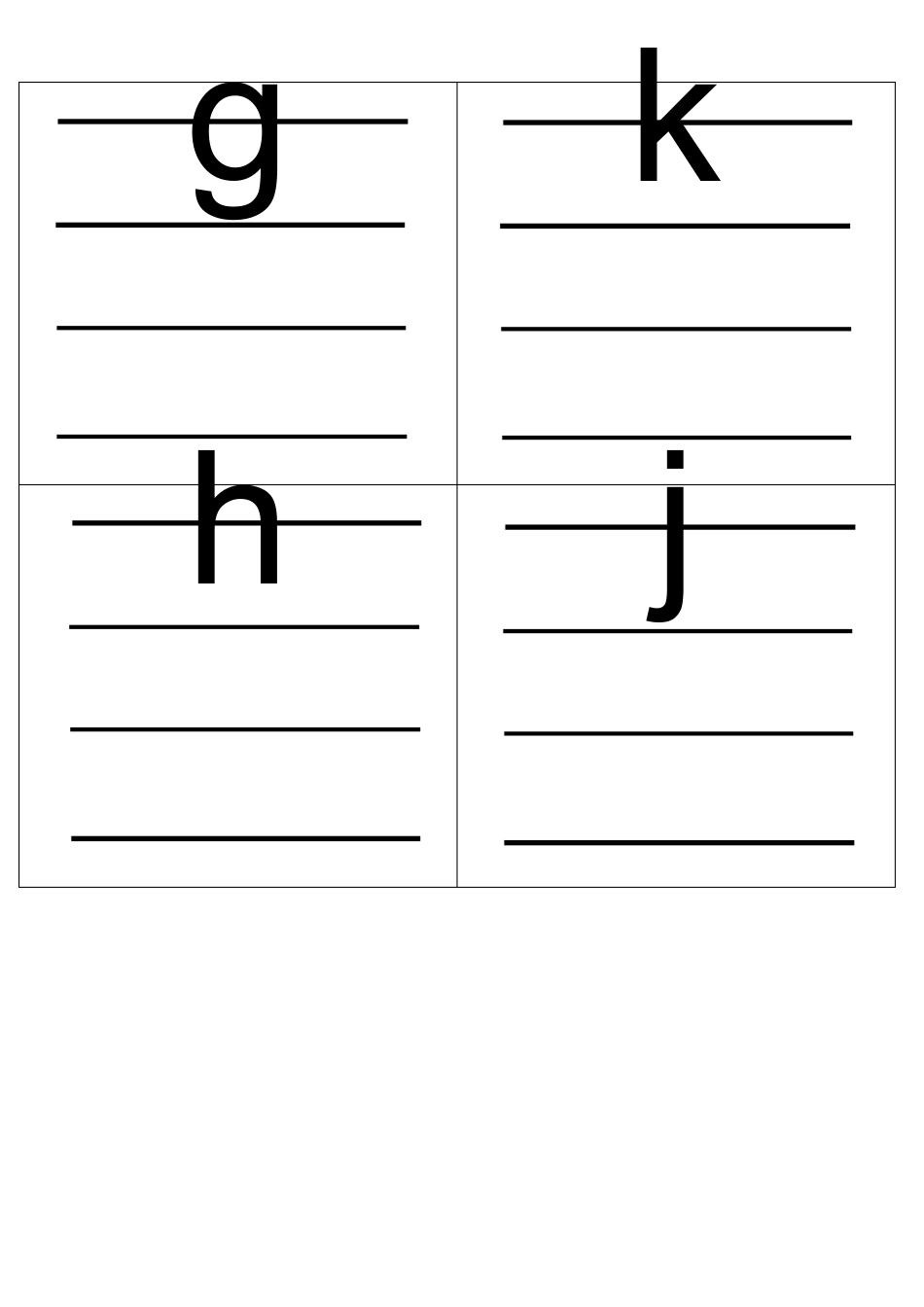 小学汉语拼音字母表卡片(四线格版)标准版_第3页