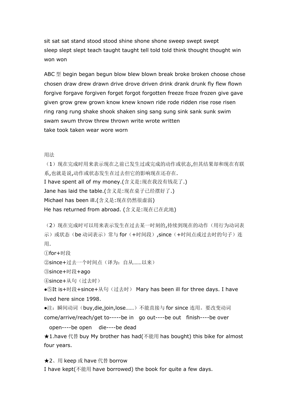 小学现在完成时的用法总结_第2页