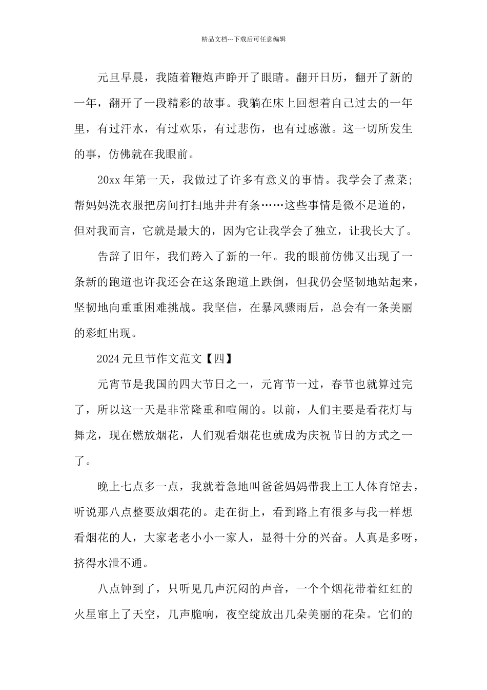 2024元旦节作文范文_第3页