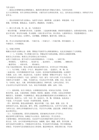 小学生作文写作技巧汇总