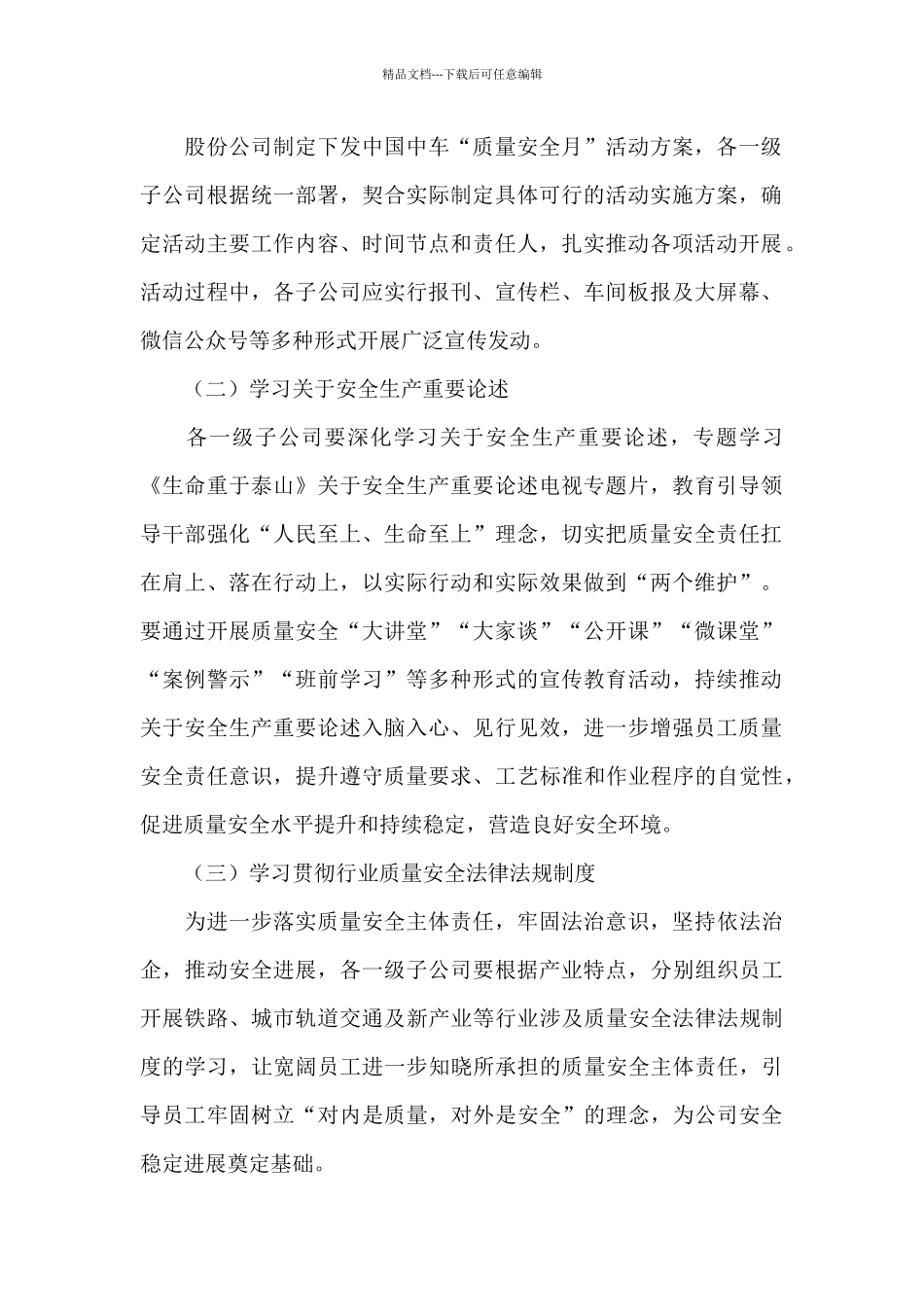 2024全国安全生产专项活动方案精选5篇_第2页