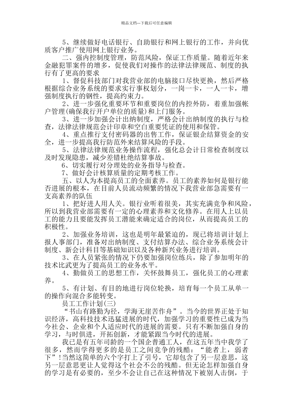 2024公司员工个人工作计划报告大全_第2页