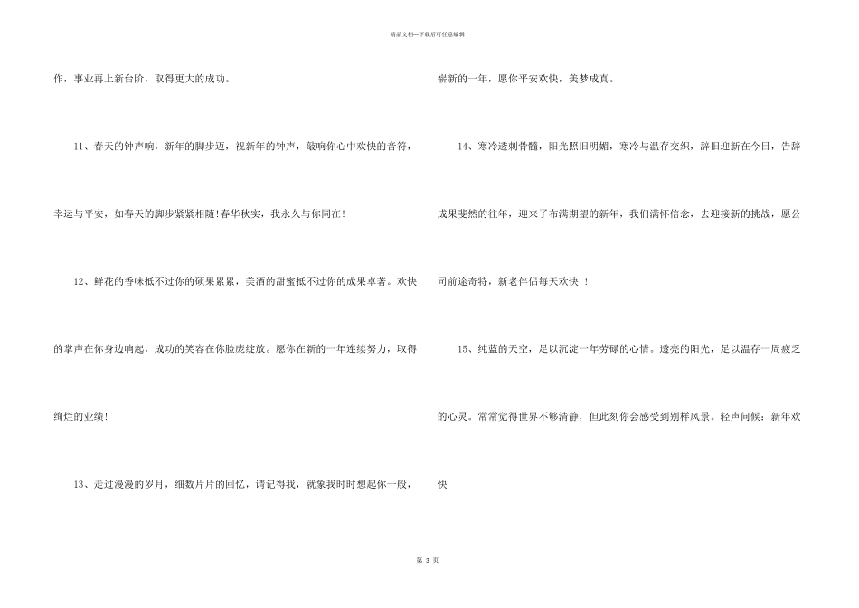 2024公司新年贺词奋斗口号_第3页
