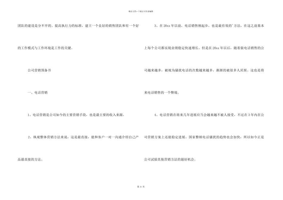 2024公司营销计划书_第3页