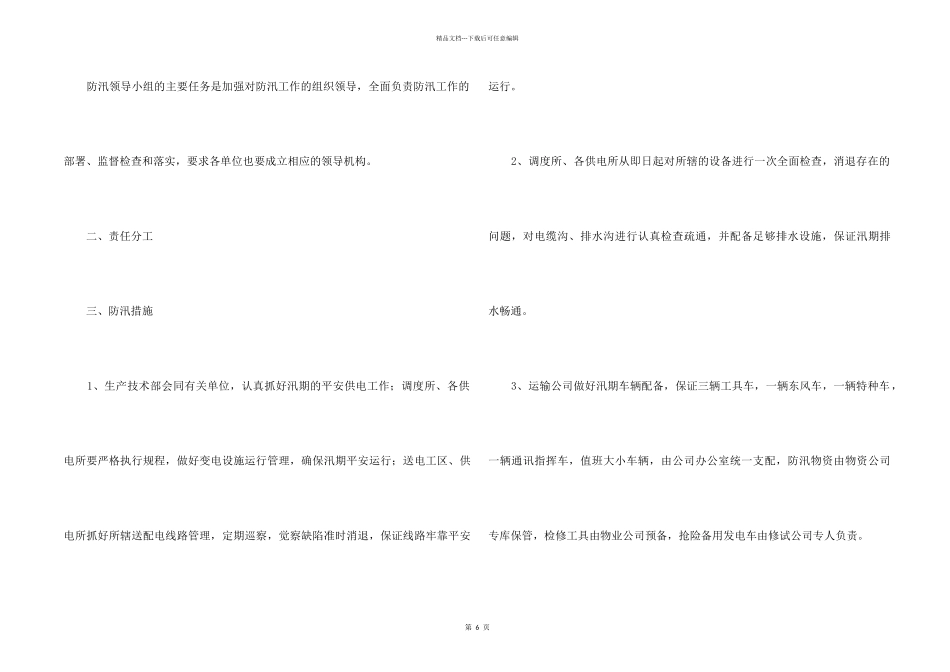 2024公司防汛工作方案_第2页