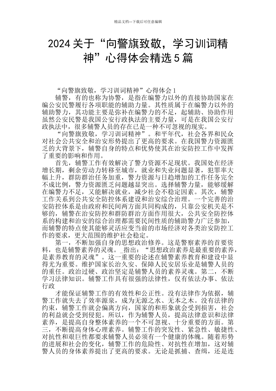 2024关于“向警旗致敬_第1页