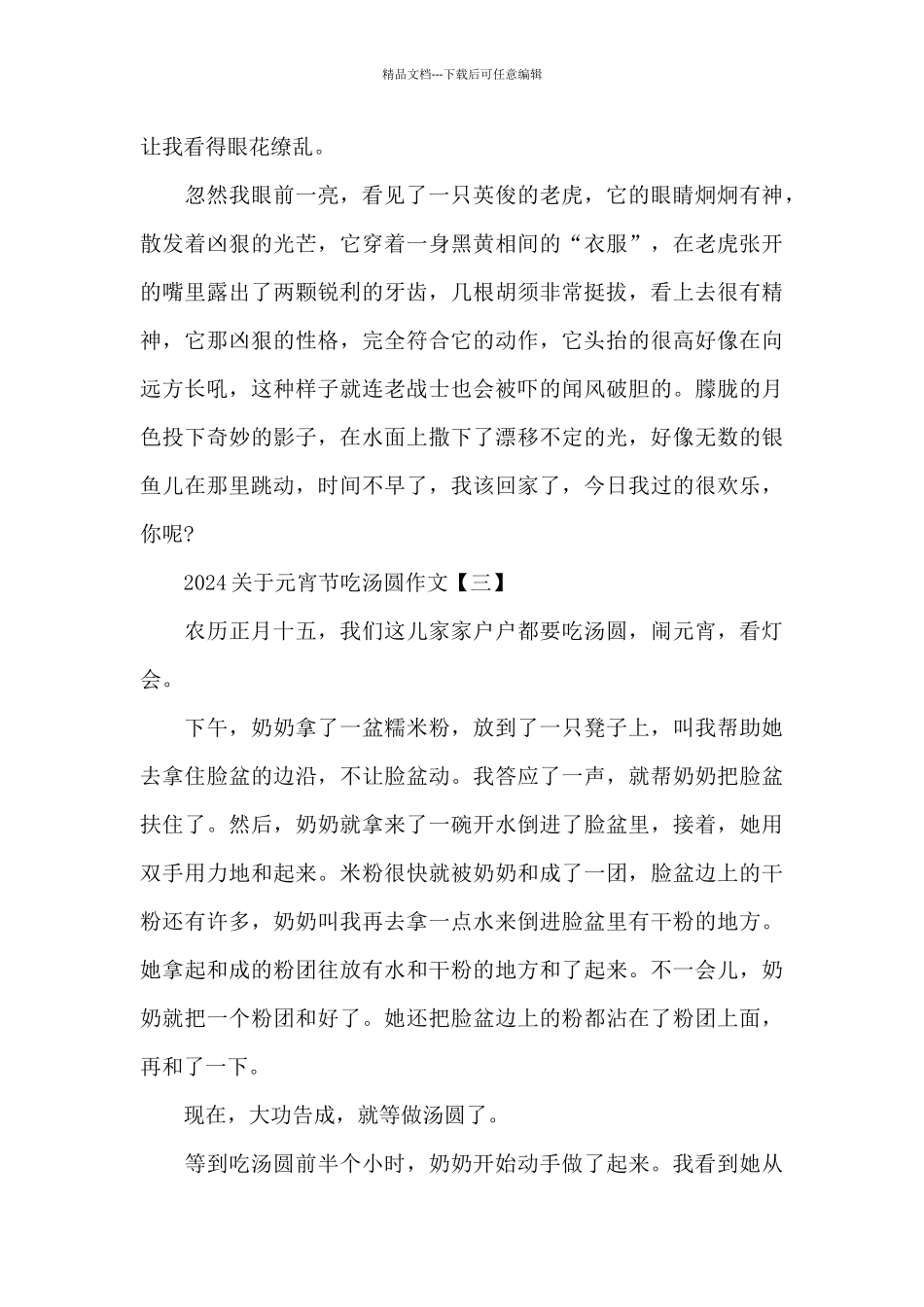 2024关于元宵节吃汤圆作文_第3页