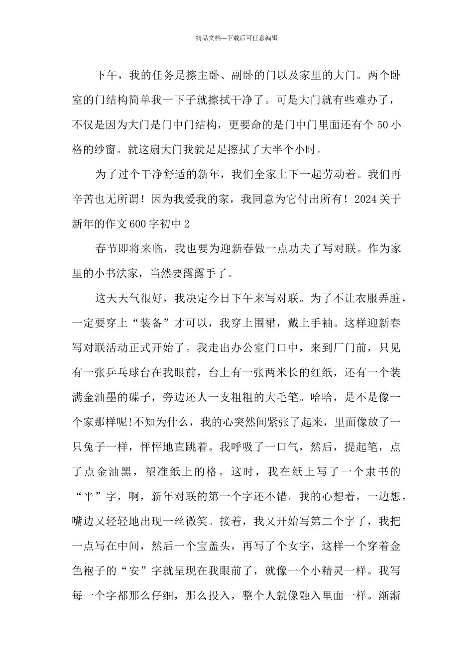 2024关于新年的作文600字初中_第2页