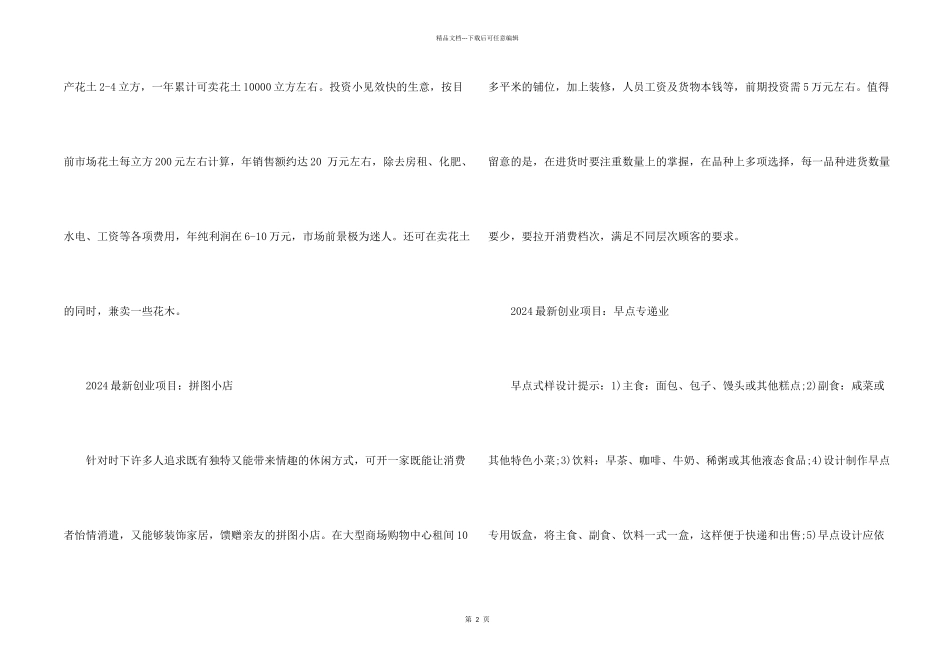 2024创业项目分享_第2页