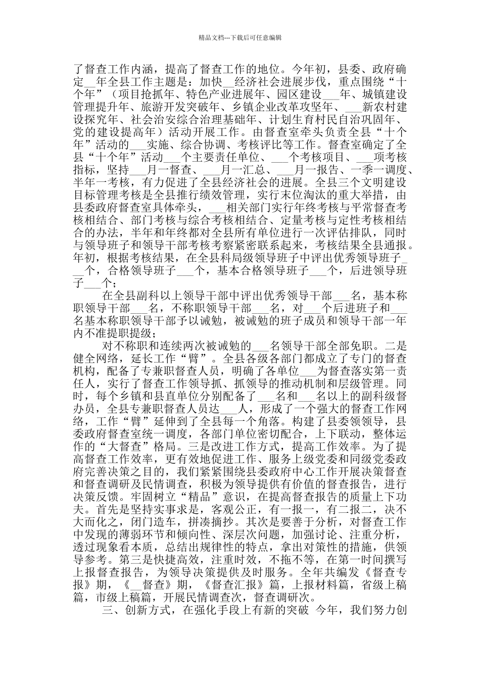 2024县委政府督查室2024年度工作总结_第2页