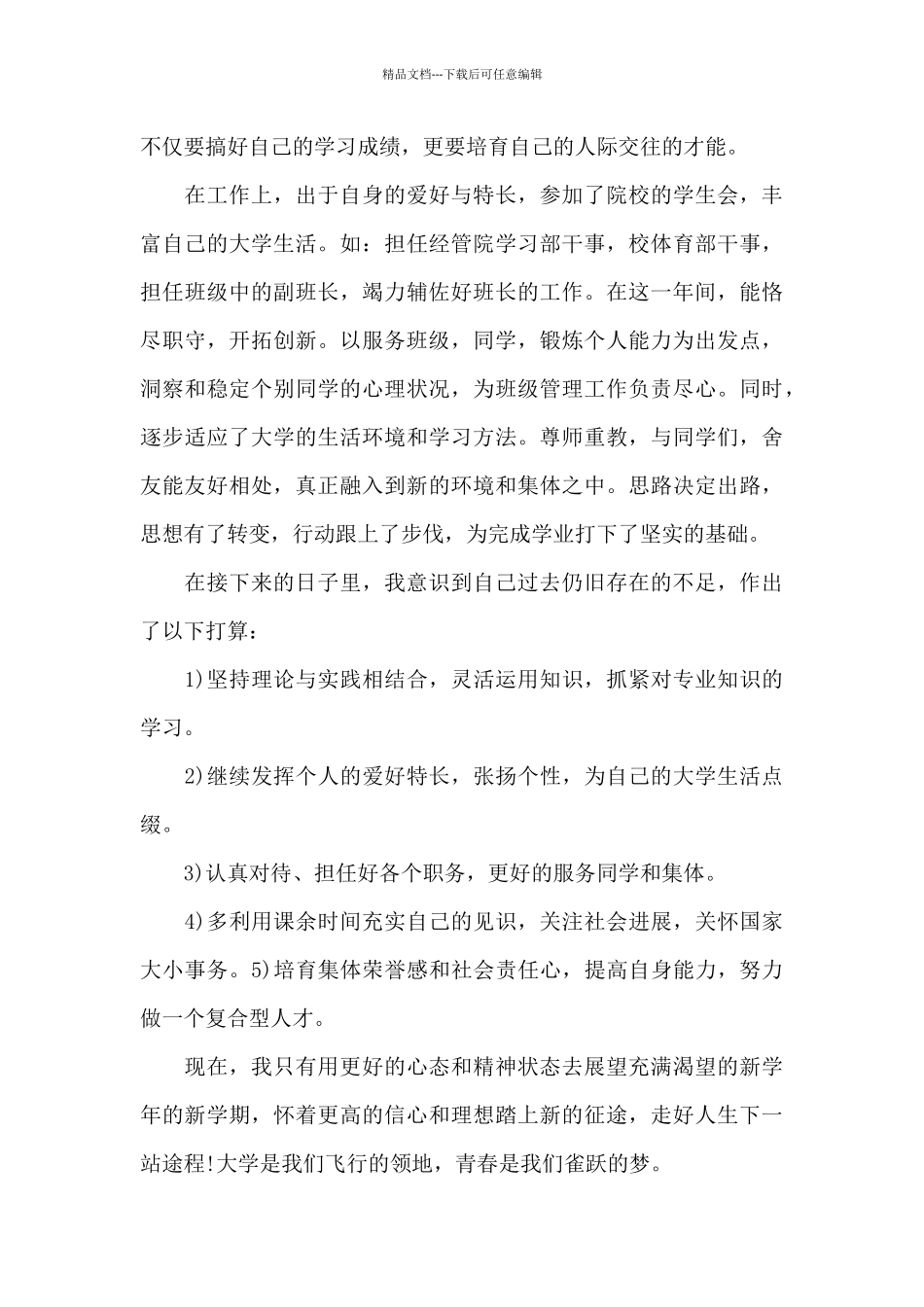 2024大一个人年终总结_第3页