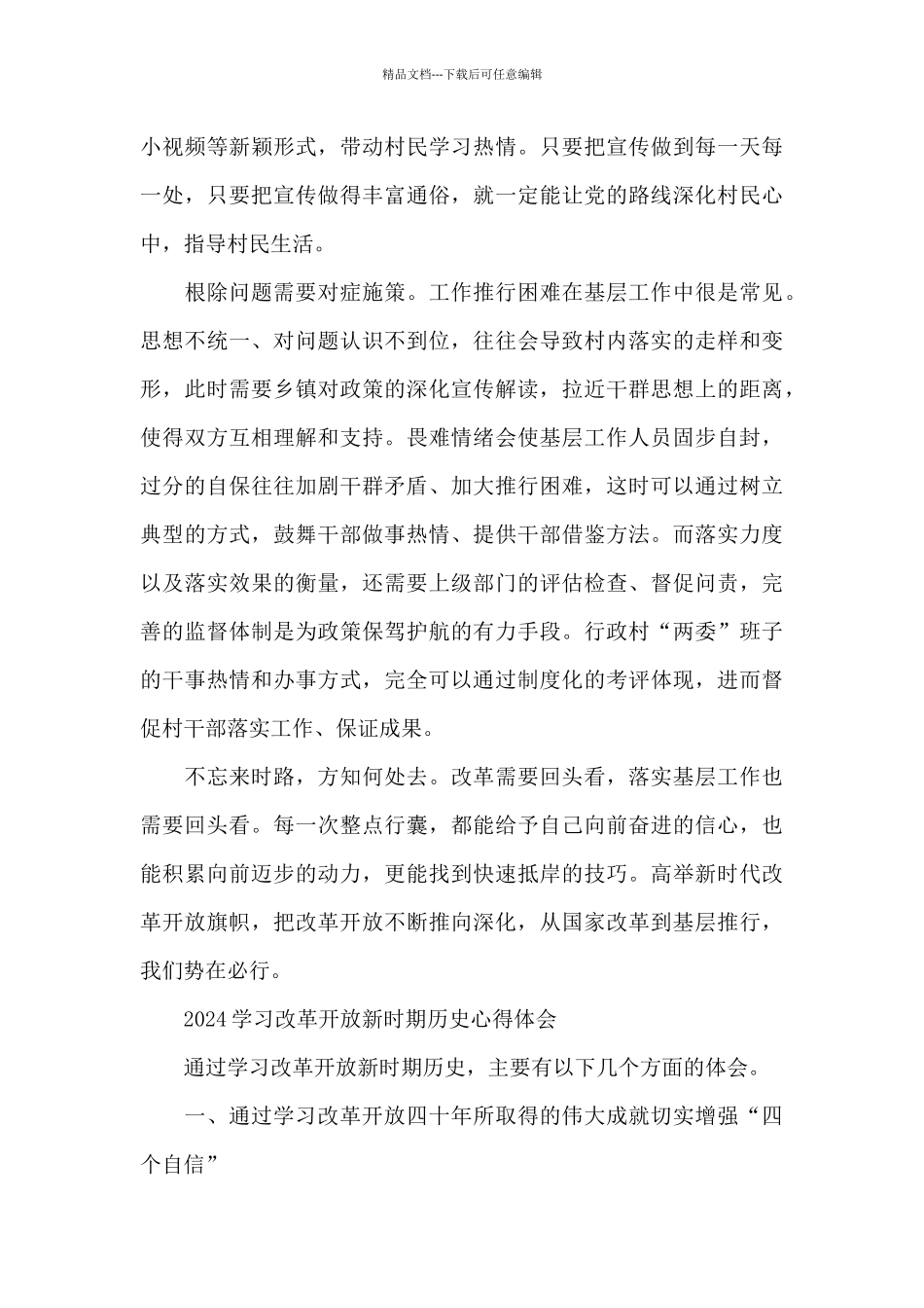 2024学习改革开放新时期历史心得体会_第3页