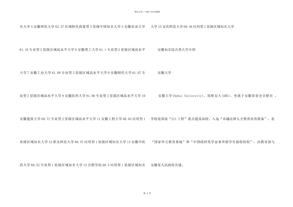 2024安徽综合类大学排名_第2页