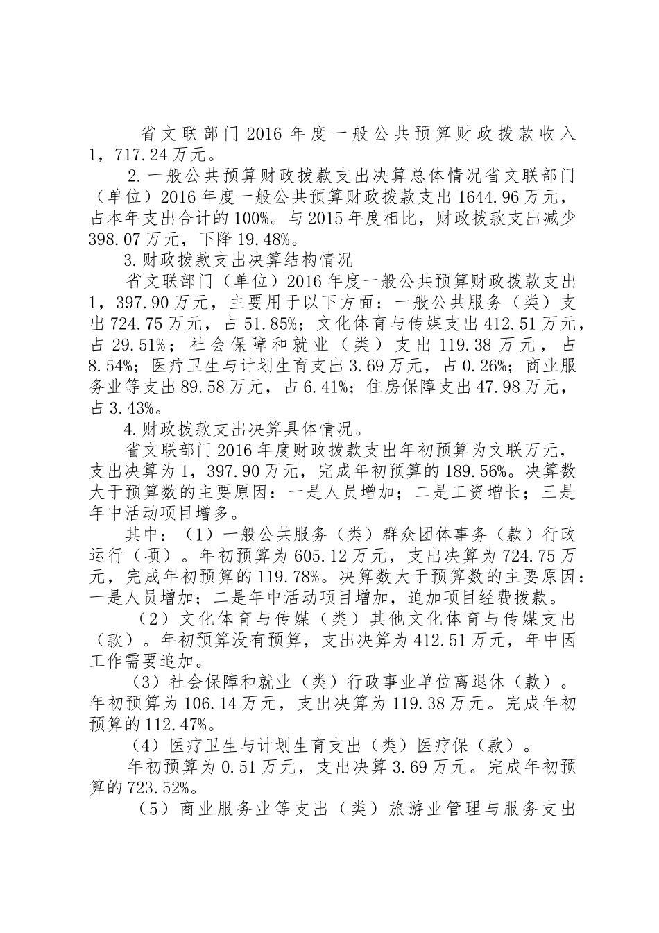 海南文联XX年部门决算报告_1_第3页